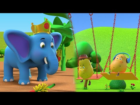 Aloo Kachaloo Beta + Hathi Raja + Kalu Madari | 3d Animated Rhymes | Lead Kids Fun