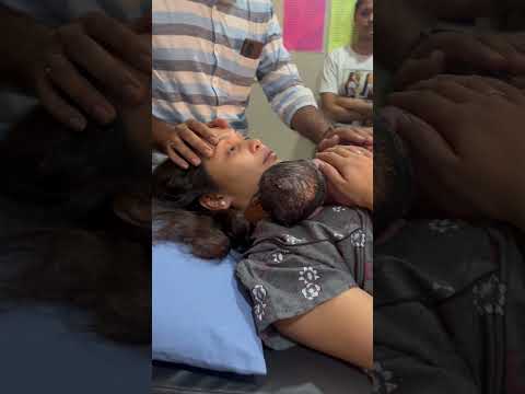 Normal delivery, first touch mother&baby #newborn #baby #health #cutebaby #mother #pain