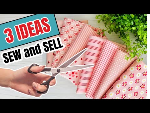 3 fabric bags to make and sell | sew and sell | easy sew