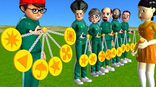 Scary Teacher 3D vs Squid Game Clackers Dalgona Candy Level Max Shapes Challenge Who's Loser