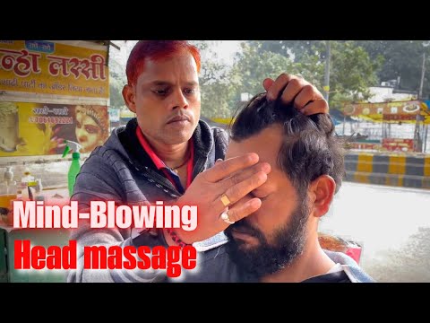 Ultimate Street Side Head Massage Experience | Relaxing Oil Head Massage