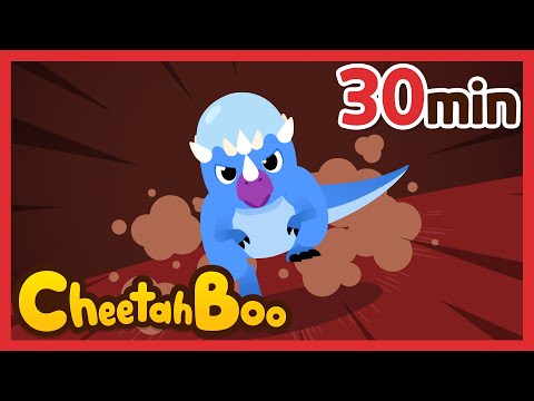 Thud! Thud! Thud!  I am the best! | Dinosaurs for kids | Nursery rhymes & Kids Song | #Cheetahboo