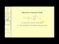 Effective Annual Yield Concepts