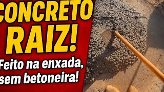 Como fazer concreto para viga baldrame e sapatas na enxada