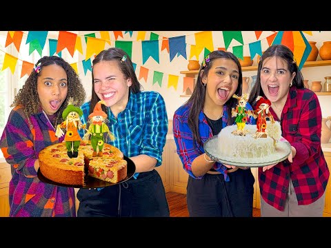 QUEM FIZER A MELHOR COMIDA DE FESTA JUNINA, VENCE!! teve TRETA..