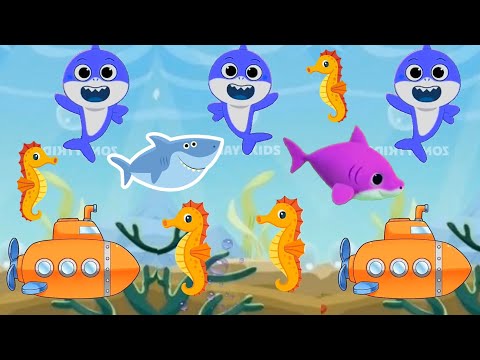 Baby Shark doo doo doo | Baby Shark Dance Song | Baby Shark kids song Nursery rhymes Seaworld