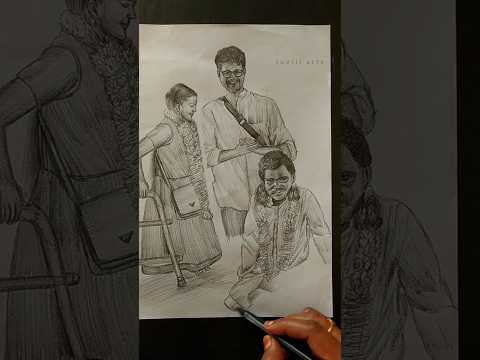 They found Each other ❤️| Day-73 | #art #shorts #drawing #humanity #happiness #emotional #sketch