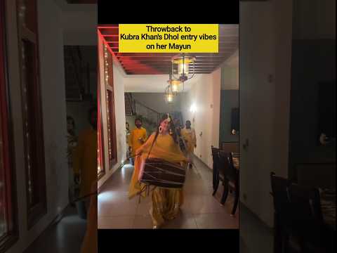 Throwback to Kubra Khan's Dhol entry vibes #kubrakhan #pakistanidrama #pakistaniactress #shorts