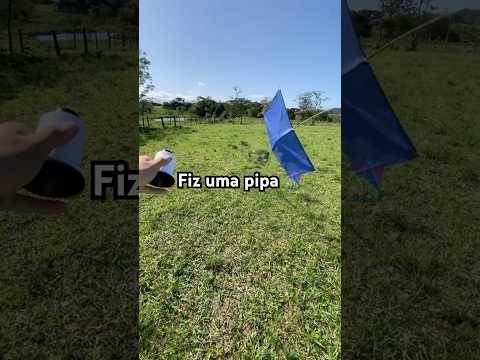 Fiz uma pipa 🪁 #pipa #brincadeiras