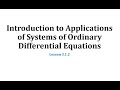 Modeling with Differential Equations