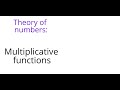 Multiplicative and Additive Functions