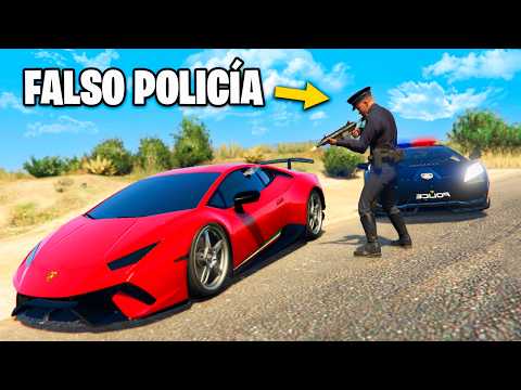 Robando Super AUTOS como FALSO POLICIA en GTA 5