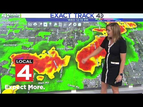 Weather forecast: Storms, showers moving through Southeast Michigan