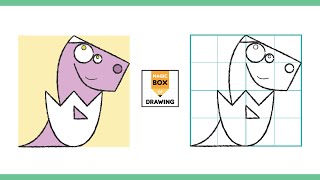 🙂Como desenhar um dino ovo / How to draw a dino egg / Cómo dibujar un dino huevo / 卵の中の恐竜の描き方