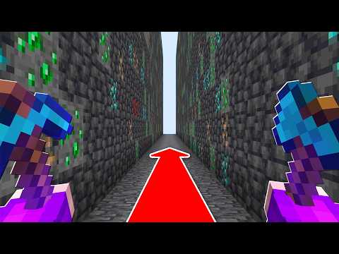 Minecraft’ı DÜZ ÇİZGİDE BİTİRMEK!