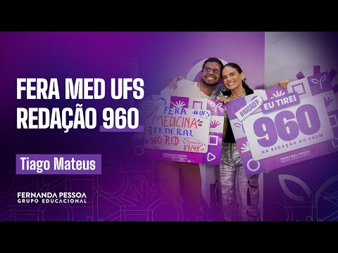 Tiago é fera MED UFS  e 960 na redação do Enem | ENEM e Vestibulares - CFPONLINE