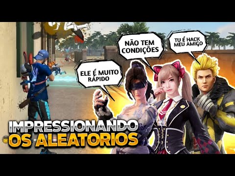 IMPRESSIONANDO OS ALEATÓRIOS NO FREE FIRE- FUI ACUSADO DE USAR HACKER ? - SMITH FF
