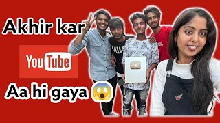 Finally we got it😱💫|| Khushi ka thikana nhi rha ❤️😍|| silver play button #entertainment