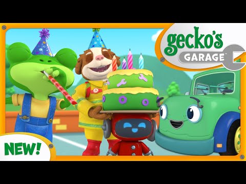 Tilly Tow Truck's Birthday Surprise Party | Gecko's Garage | Brand New Episode | Trucks For Children