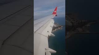CORENDON AIRLINES B737 MAX 8 FULL APPROACH AND TAXI TO PARKING AT ANTALYA AIRPORT