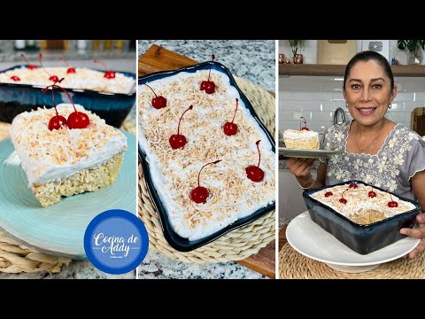 POSTRE Sin harina, Sin Azúcar. PASTEL DE TRES LECHES. Apto/Diabetes-Dieta-Keto-Colesterol. SIN CULPA