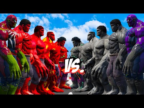 Team Black Hulk vs. Team Red Hulk – Epic Showdown!