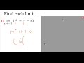 Limits by Direct Substitution Explained