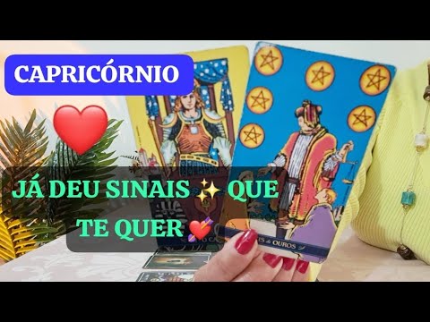 * CAPRICÓRNIO * ♥️  OS SINAIS SÃO CLAROS ESSA PESSOA TE AMA.