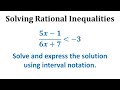 Rational Inequalities and Intervals