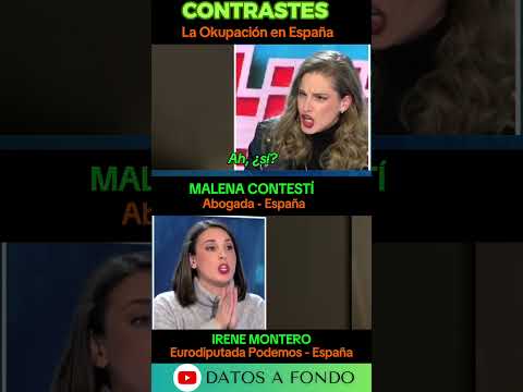 La Okupación en España: Irene Montero vs. Malena Contestí #shorts #pedrosanchez #DatosEsp #okupas