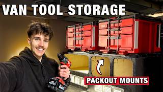 I Built the Ultimate Van Tool Storage Setup! (Milwaukee Packout Setup)