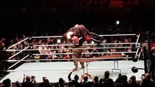 Braun puts Kane through a table!!!!!!!!!