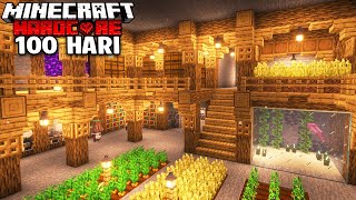 Bertahan 100 Hari Membangun UNDERGROUND BASE di Minecraft Hardcore
