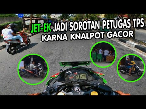 ANGGOTA TPS PADA NGELIRIK ⁉️ Reaksi Warga Ketika PEMILU 2024 Liatin Kawasaki ZX25R Knalpot Arrow