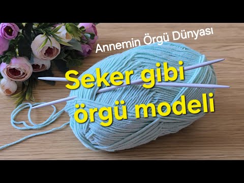 🎉HARİKA!! Kolay ve güzel bir örgü modeli .