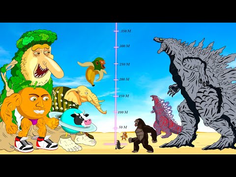 Rescue Shin Godzilla, GODZILLA & KONG Vs All Brainrot Anime Animals But They All Normal Part 7
