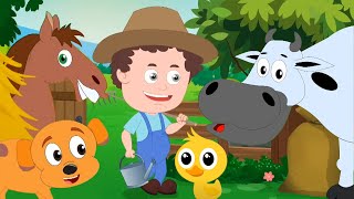 Old MacDonald Had a Farm, Fun Farm Animal Song for Kids