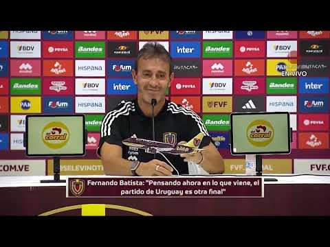 Fernando Batista: rueda de prensa post victoria 2-0 Venezuela ante Bolivia – 06/06/25