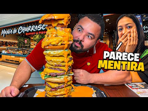 🍔HAMBURGUER , CARNE  E MUITO QUEIJO CHEDDAR *Rei do Bandejão no comando🔥”