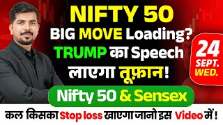 Nifty 50 Prediction and Bank Nifty Sensex Analysis for | 24 September 2025 | tomorrow Market News