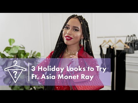 3 Holiday Party Looks To Try with Asia Monet Ray | #StyledByGUESS