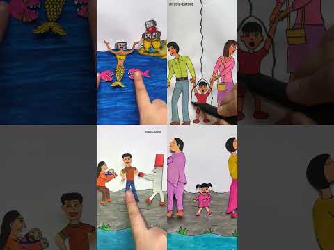 Do not leave your child alone! 💔💔 (part-16) #art #artwork #animasyon #çizgifilm