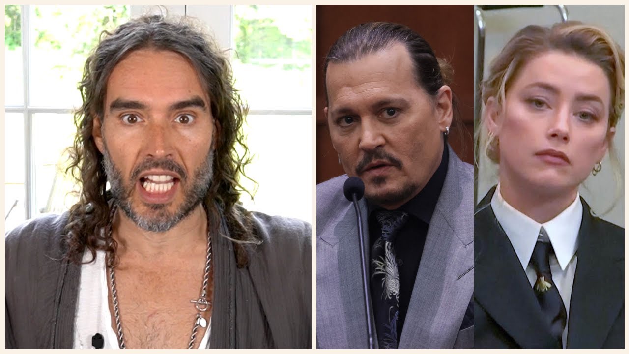 Russell Brand Reacts To Johnny Depp vs Amber Heard Trial