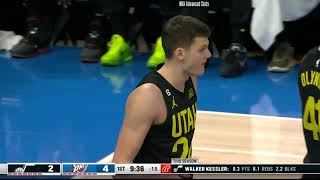 Walker Kessler opening minutes vs. OKC