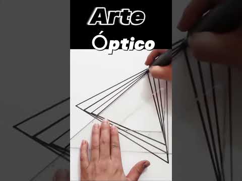 Dibuja Arte Óptico - Op Art #arte #arteoptico #increible  #manualidades #amoralarte