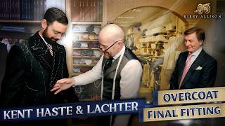 Final Fitting of My Bespoke Overcoat with Terry Haste & Dario Carnera | Kirby Allison
