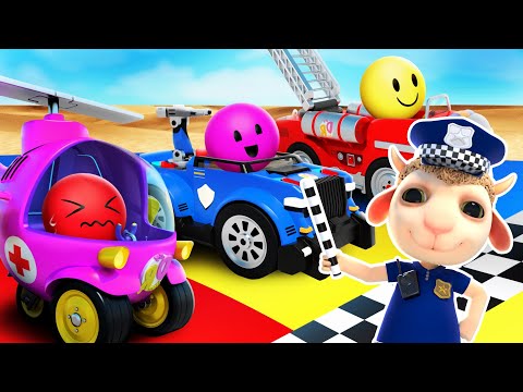 Which Car Is Faster? | Cartoon for Kids | Dolly and Friends - Thailand