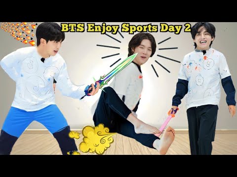 BTS Enjoy Sports Day // Part - 2 // Real Hindi Dub // Run Ep .2023