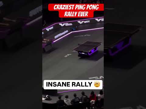 Craziest ping pong rally ever