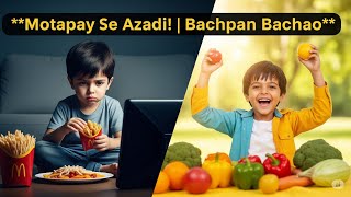 Motapay Se Azadi: Sehatmand Bachpan!#BachonKaMotapa #KidsHealth #ParentingTips